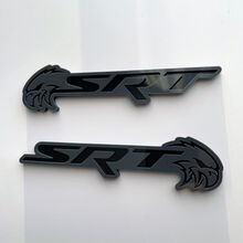 SRT Trackhawk 3D Badge Black vs Grey Fender Badges Emblem
 4