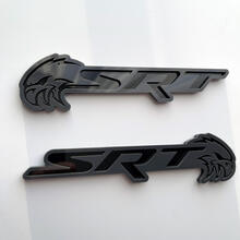 SRT Trackhawk 3D Badge Black vs Grey Fender Badges Emblem
 5