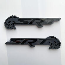 SRT Trackhawk 3D Badge Black vs Grey Fender Badges Emblem
 6