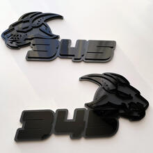 Goat 345 HEMI 3D Badge Black vs Grey Fender Badges Emblem
 5