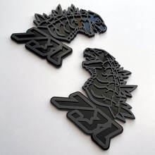 Godzilla 7.3L MEGAZILLA Performance 7.3L 3D Badge Wing Badges Emblem 2 3