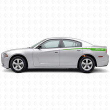 Stripes with Custom Text Side Vinyl Decal Sticker for Dodge Charger 2011-2014_3
