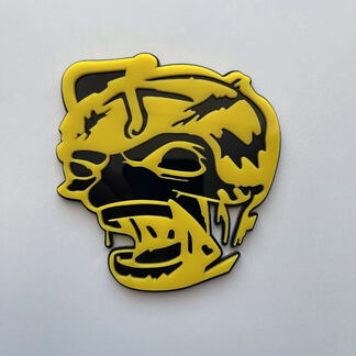 Zombie Bee Super Bee 3D Badge Black vs Yellow Fender Badges Emblem
 1