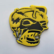 Zombie Bee Super Bee 3D Badge Black vs Yellow Fender Badges Emblem
 2