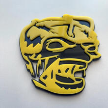 Zombie Bee Super Bee 3D Badge Black vs Yellow Fender Badges Emblem
 3