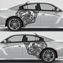 Wildcat Huge Rear Fender Vinyl Decals Kit for Dodge Challenger Charger_2