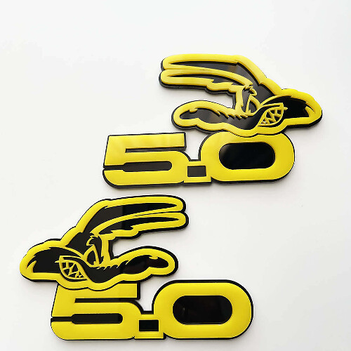 COYOTE 5.0 Wing Badges Emblem 3D Badge 3