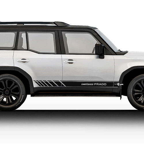 2024 Toyota Land Cruiser Prado Side Racing Stickers Decals Vinyl Stripe Graphic Stickers Decals Kit_1