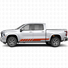 Slanted Racing Door & Rocker Panel Vinyl Stripes for Chevrolet Silverado 1500 Next Generation 2027_4
