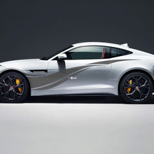 2x Jaguar F-Type R Side Racing Graphics Doors Side Wave Secal Vinyl Sticker
 2