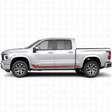 Honeycomb Door & Rocker Panel Vinyl Stripes for Chevrolet Silverado 1500 Next Generation 2027_4