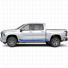 Honeycomb Door & Rocker Panel Vinyl Stripes for Chevrolet Silverado 1500 Next Generation 2027_5