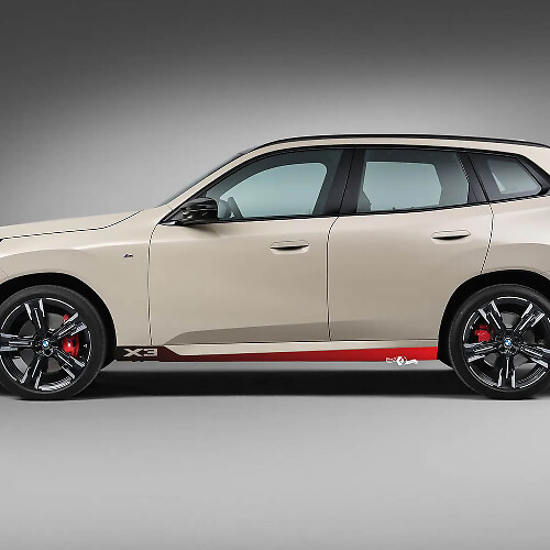 BMW X3 G01 F25 Logo Stripes Side Doors Gradient Color Decal Sticker Vinyl
