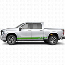Checkered Lightning Door & Rocker Panel Vinyl Stripes for Chevrolet Silverado 1500 Next Generation 2027_6