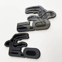 COYOTE 5.0 Fender Badges Emblem 3D Badge Black vs Grey 2
 4