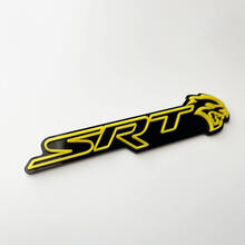 SRT 3D Badge Black vs Yellow Fender Badges Emblem
 2