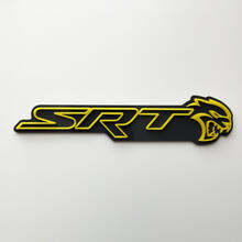 SRT 3D Badge Black vs Yellow Fender Badges Emblem
 5