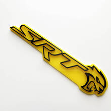 SRT 3D Badge Yellow vs Black Fender Badges Emblem
 2