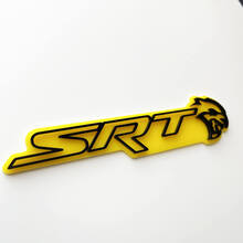 SRT 3D Badge Yellow vs Black Fender Badges Emblem
 3