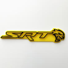 SRT 3D Badge Yellow vs Black Fender Badges Emblem
 5