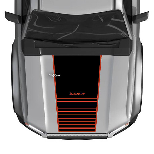 2024 Toyota Land Cruiser Prado Hood Strobe Decals Vinyl Graphic Decals 2 Colors
