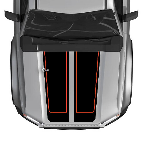 Hood For 2024 Toyota Land Cruiser Prado Decals Vinyl Graphic Decals 2 Colors
