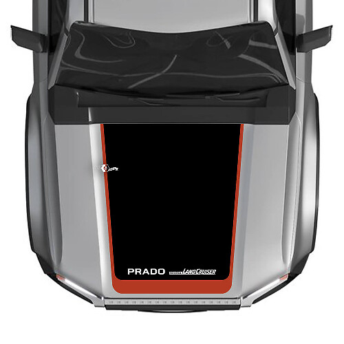 2024 Toyota Land Cruiser Prado Hood Decals Vinyl Graphic Decals Large 3 Colors
