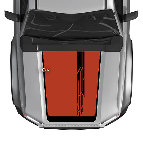 2024 Toyota Land Cruiser Prado Hood Decals Vinyl Graphic Decals Line Large 2 Colors
