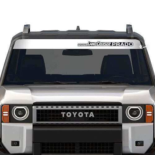 Windshield Banner Toyota Land Cruiser Prado For 2024 and Any year Stripe Destroyed Stickers Decals Vinyl Graphic Stickers Decals
