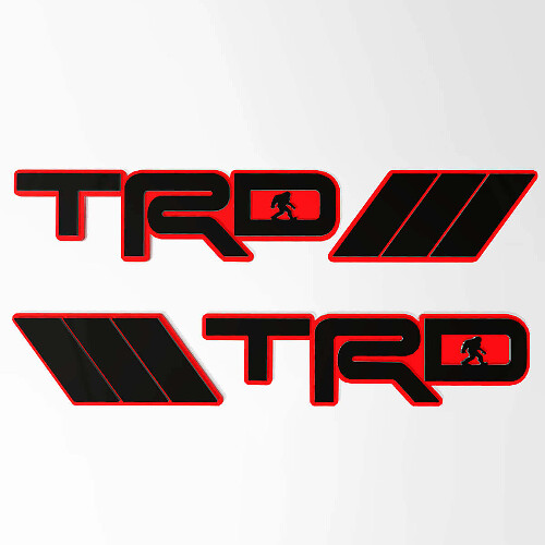 TRD Sasquatch Bigfoot 3D Fender Badge for Toyota