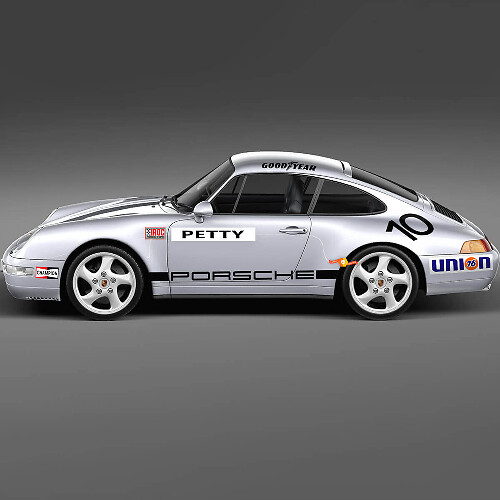 1974 Porsche 911 Racing Sticker Decal Set - Classic Vinyl Graphics for Restoration and Customization 2
