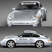 1974 Porsche 911 Racing Sticker Decal Set - Classic Vinyl Graphics for Restoration and Customization 3
 2