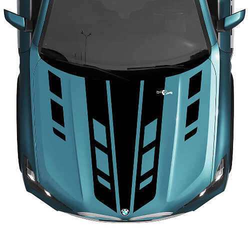 BMW X5 G05 Bonnet Accent Custom Stripes Decal Stickers 2
