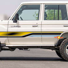 Kit d'autocollants graphiques de bandes latérales rétro pour Toyota Land Cruiser GRJ76 2