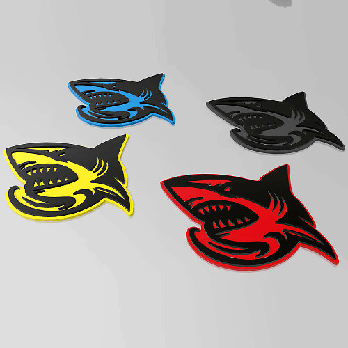 Shark Hellshark 3D Badge Wing Badges Emblem 2