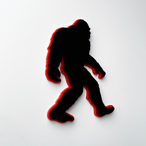 Bigfoot Sasquatch 3D Fender Badge Emblem 