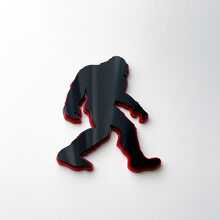 Bigfoot Sasquatch 3D Fender Badge Emblem _3