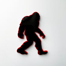 Bigfoot Sasquatch 3D Fender Badge Emblem _4