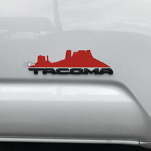 Toyota Tacoma Mountains Arizona Canyon Decal Sticker Over Badge
 2