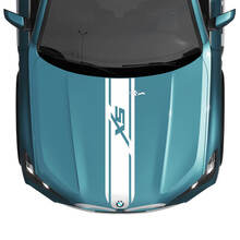 BMW X5 G05 Hood Custom Stripe Sticker Decal - Vinyl Graphics for a Sleek, Sporty Look
 2