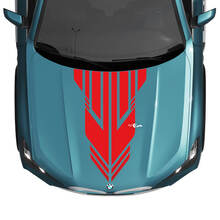 BMW X5 G05 Hood Custom Accent Stripe Decal Strobe - Vinyl Graphics Stickers
 3