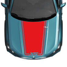 BMW X5 G05 Hood Custom Accent Stripe Decal Strobe - Vinyl Graphics Stickers
 3