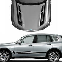 Unique 2-Color Hood & Side Accent Decal Kit for BMW X5 G05 - Custom Vinyl Graphics Stickers
 2