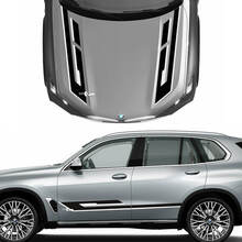 Unique 2-Color Hood & Side Accent Decal Kit for BMW X5 G05 - Custom Vinyl Graphics Stickers
 3