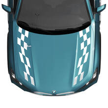 BMW X5 G05 Hood Checkered Stripe Decals - SupDec Graphix Vinyl Stickers
 3