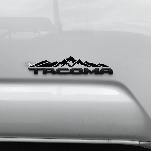 Mountains Over Badge Decal Sticker 2 For Toyota Tacoma