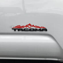 Mountains Over Badge Decal Sticker 2 For Toyota Tacoma 2