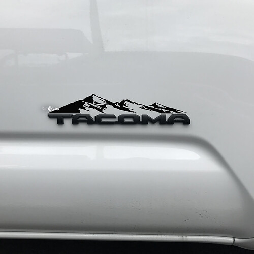 Toyota Tacoma Mountains Decal Sticker Over Badge Tacoma 2
 1