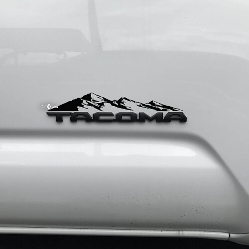 Toyota Tacoma Mountains Decal Sticker Over Badge Tacoma 2
