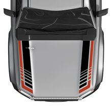 Toyota Land Cruiser Prado Hood Stripes Strobe Decals Sticker -Two-Color Vinyl Graphic Kit
 2